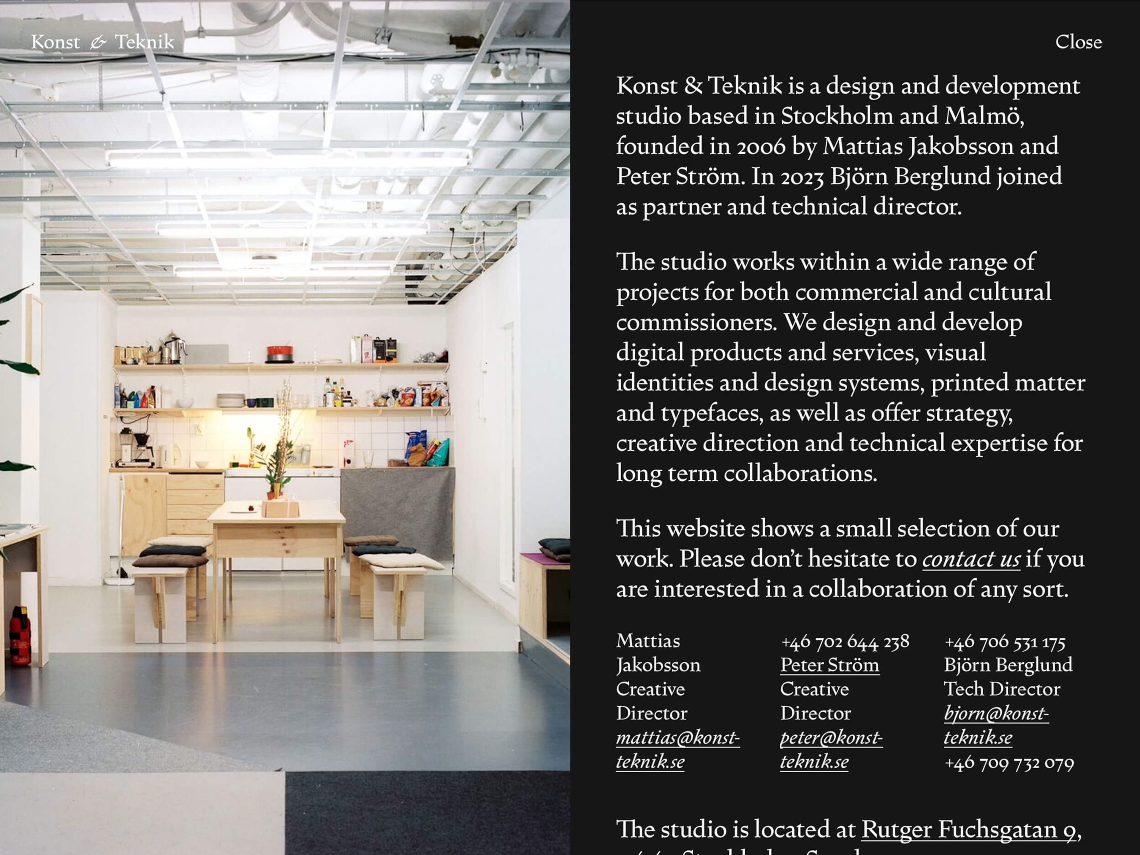 website screenshot