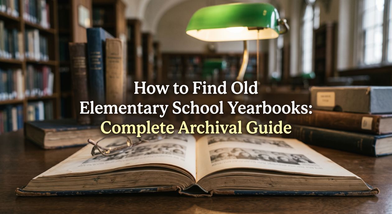 How to Find Old Elementary School Yearbooks: Complete Archival Guide