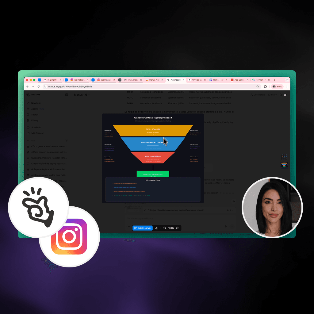  Automatiza Instagram, Gmail, Asana y Slack con los Conectores de Manus