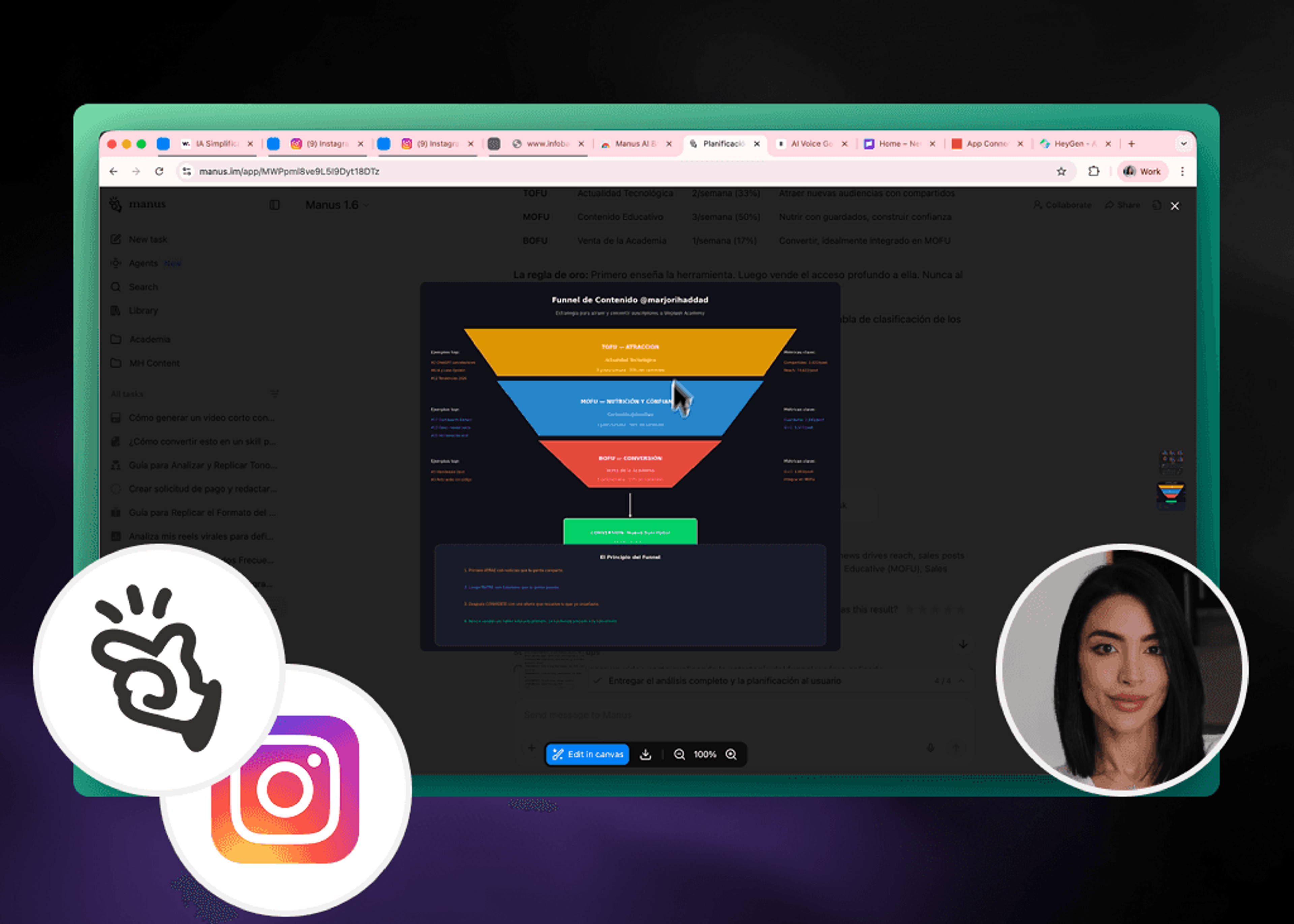 Automatiza Instagram, Gmail, Asana y Slack con los Conectores de Manus