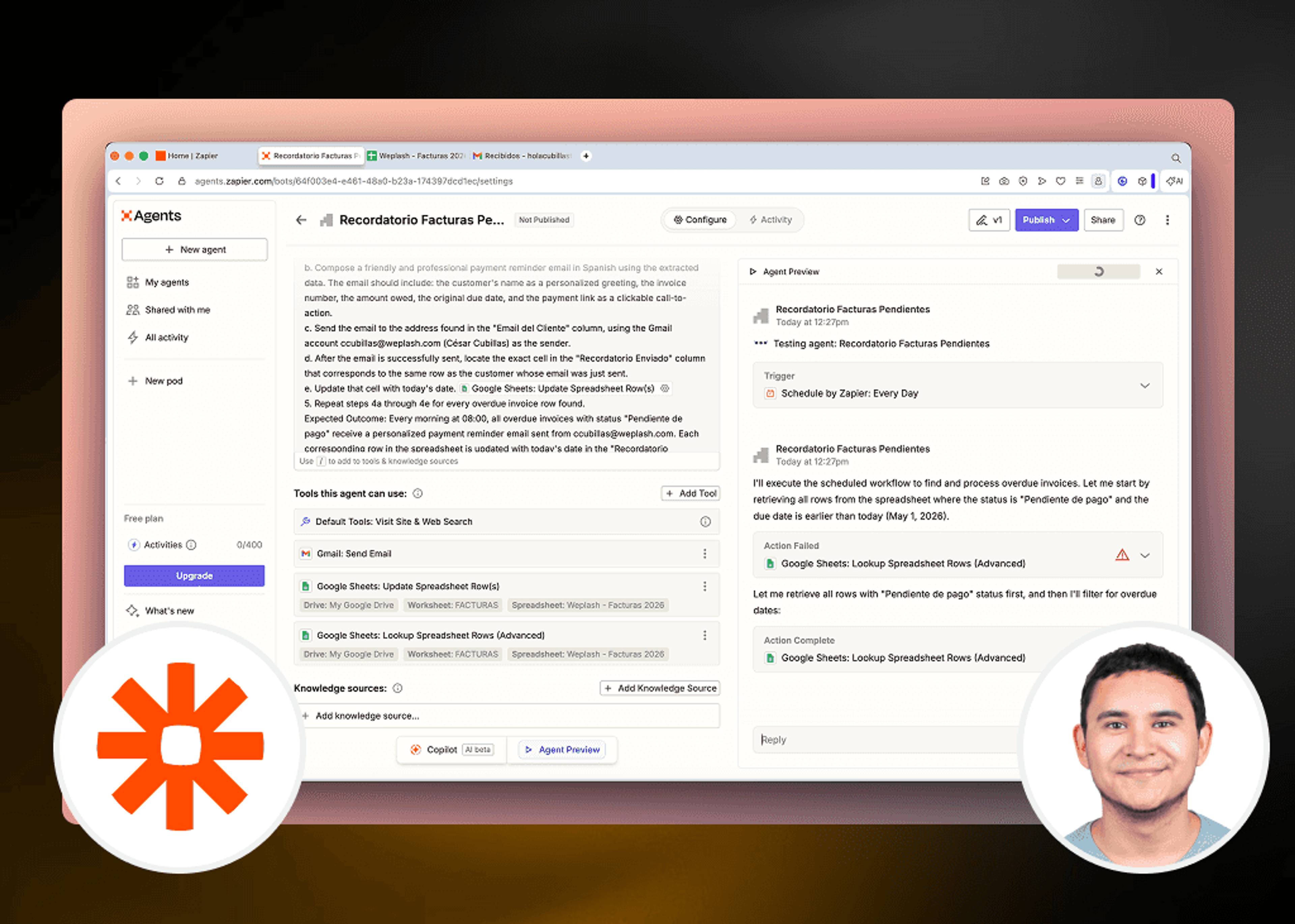 Automatiza Lo Que Sea con Zapier Agents
