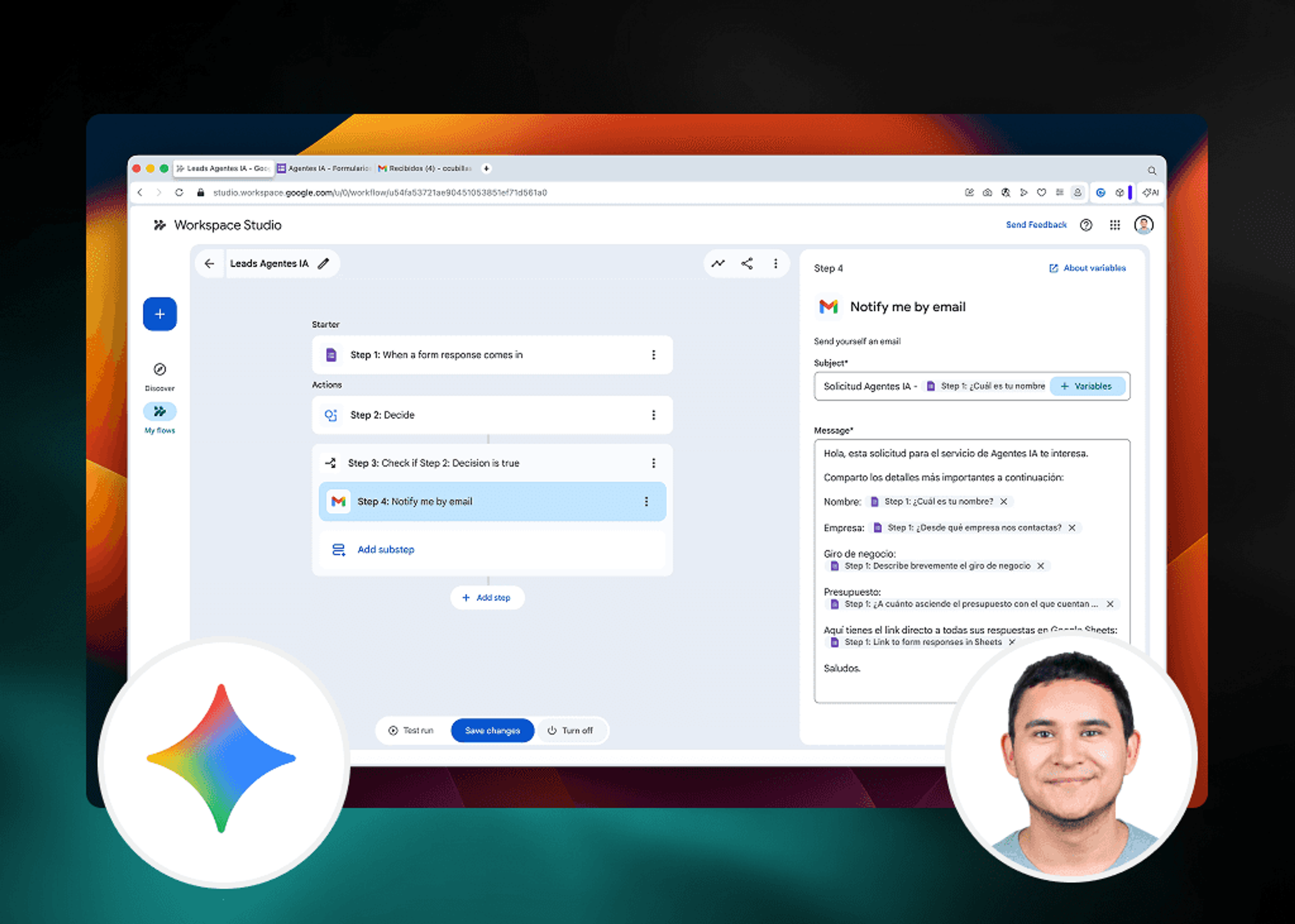 Crea tu Primer Workflow Inteligente con Google Workspace Studio