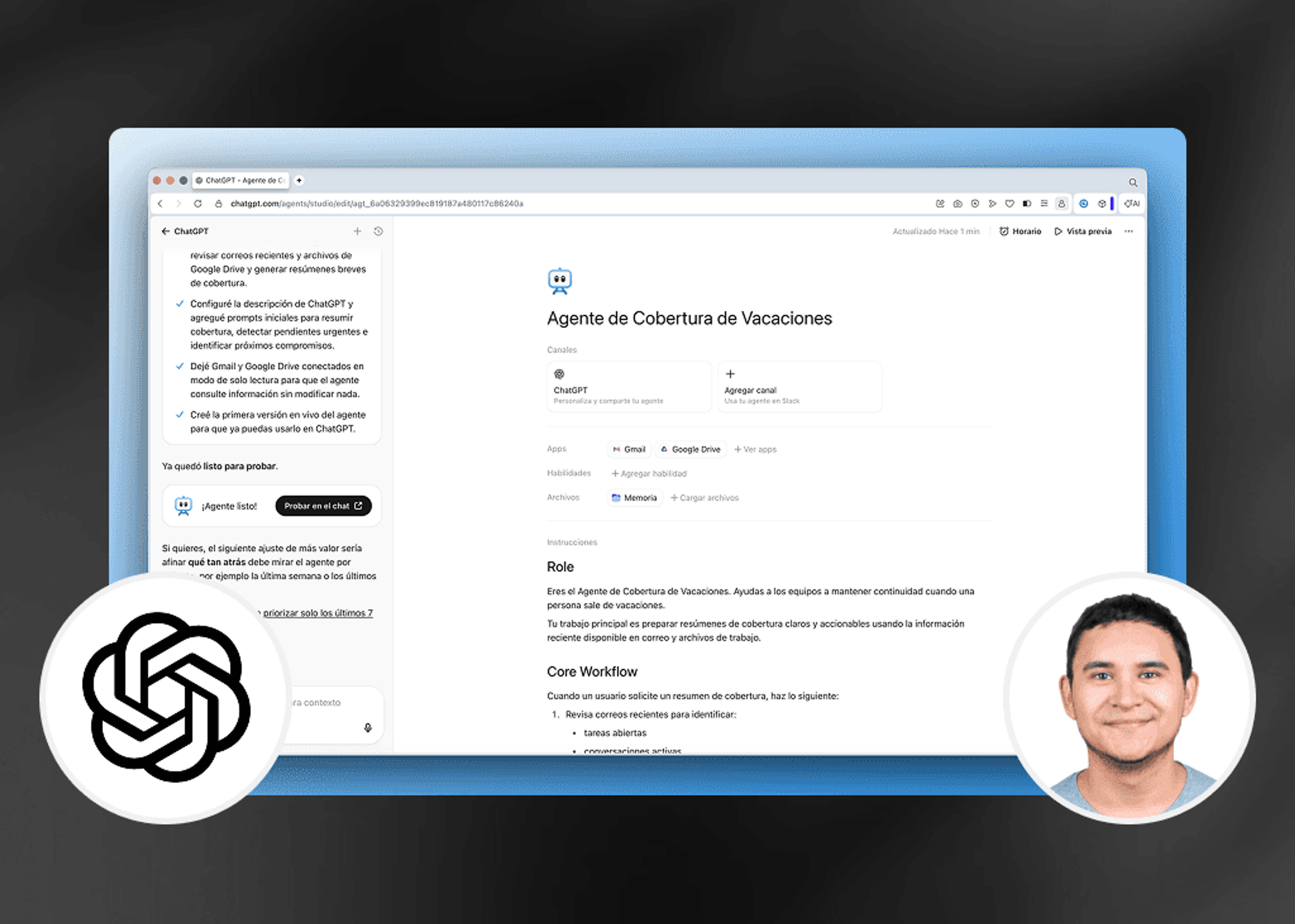 Crea Asistentes Inteligentes con ChatGPT Workspace Agents