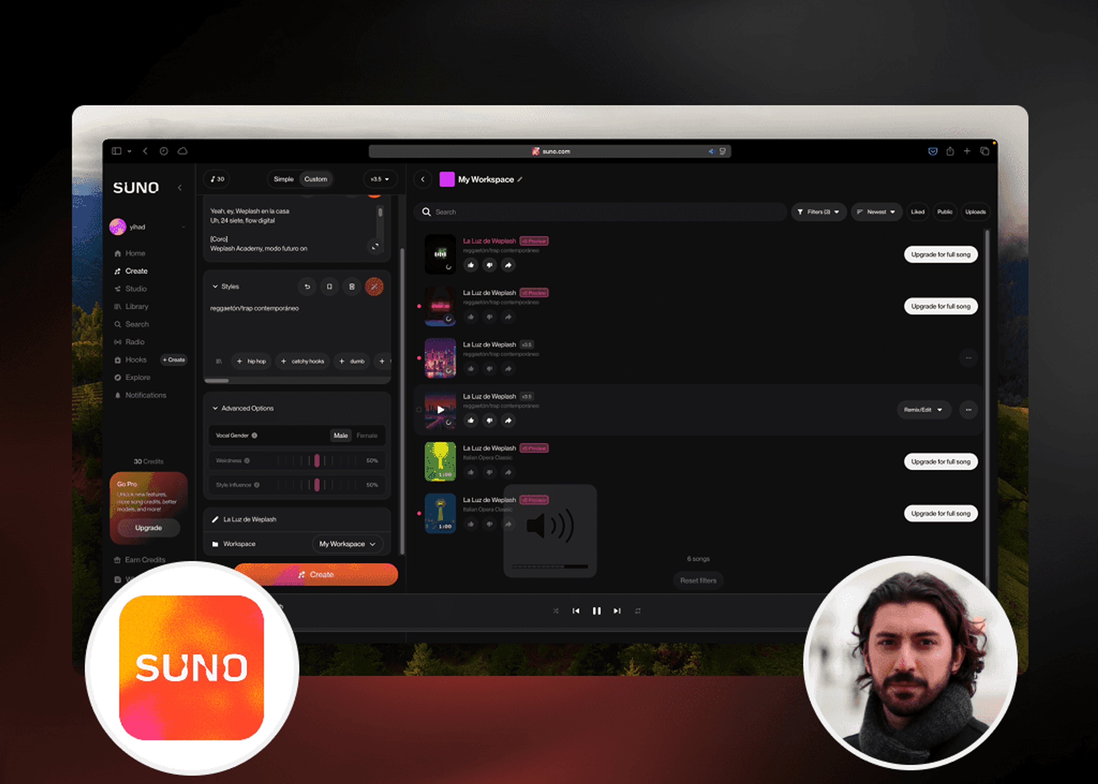 Crea Música y Canciones Hiperrealistas con Suno