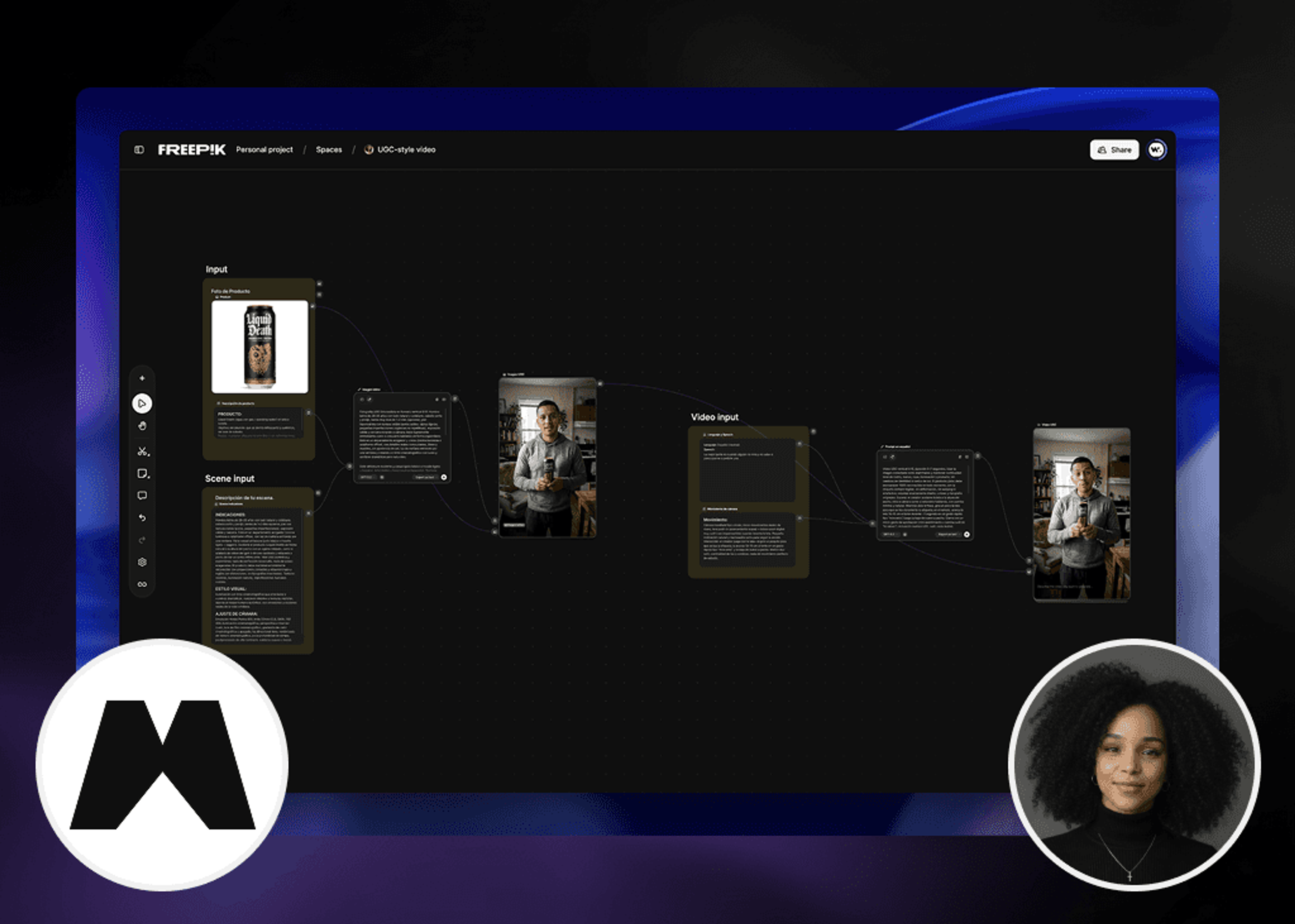 Crea una Máquina de Ads UGC con Magnific Spaces (Antes Freepik Spaces)