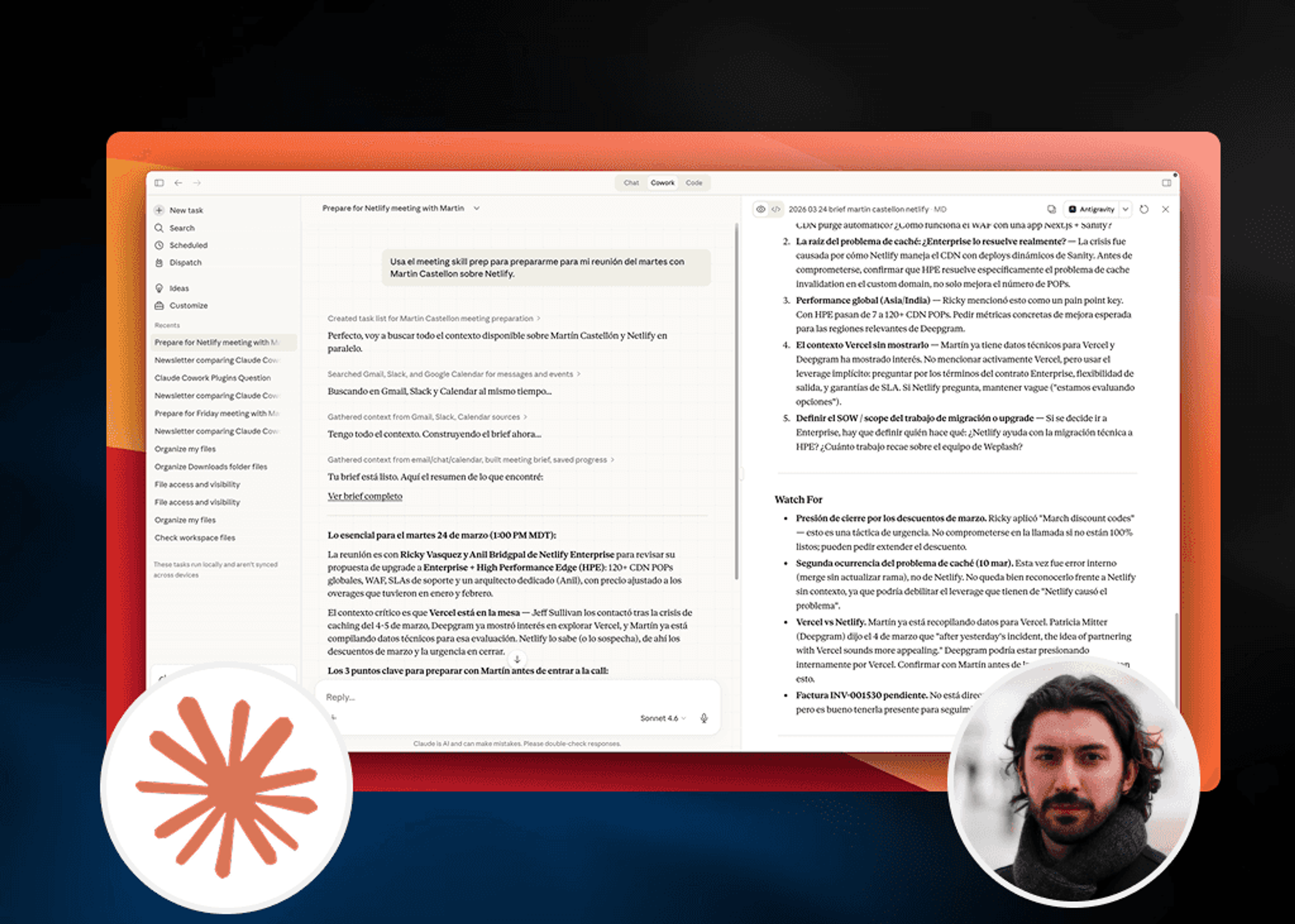 Prepara tus Reuniones Automáticamente con Claude Cowork