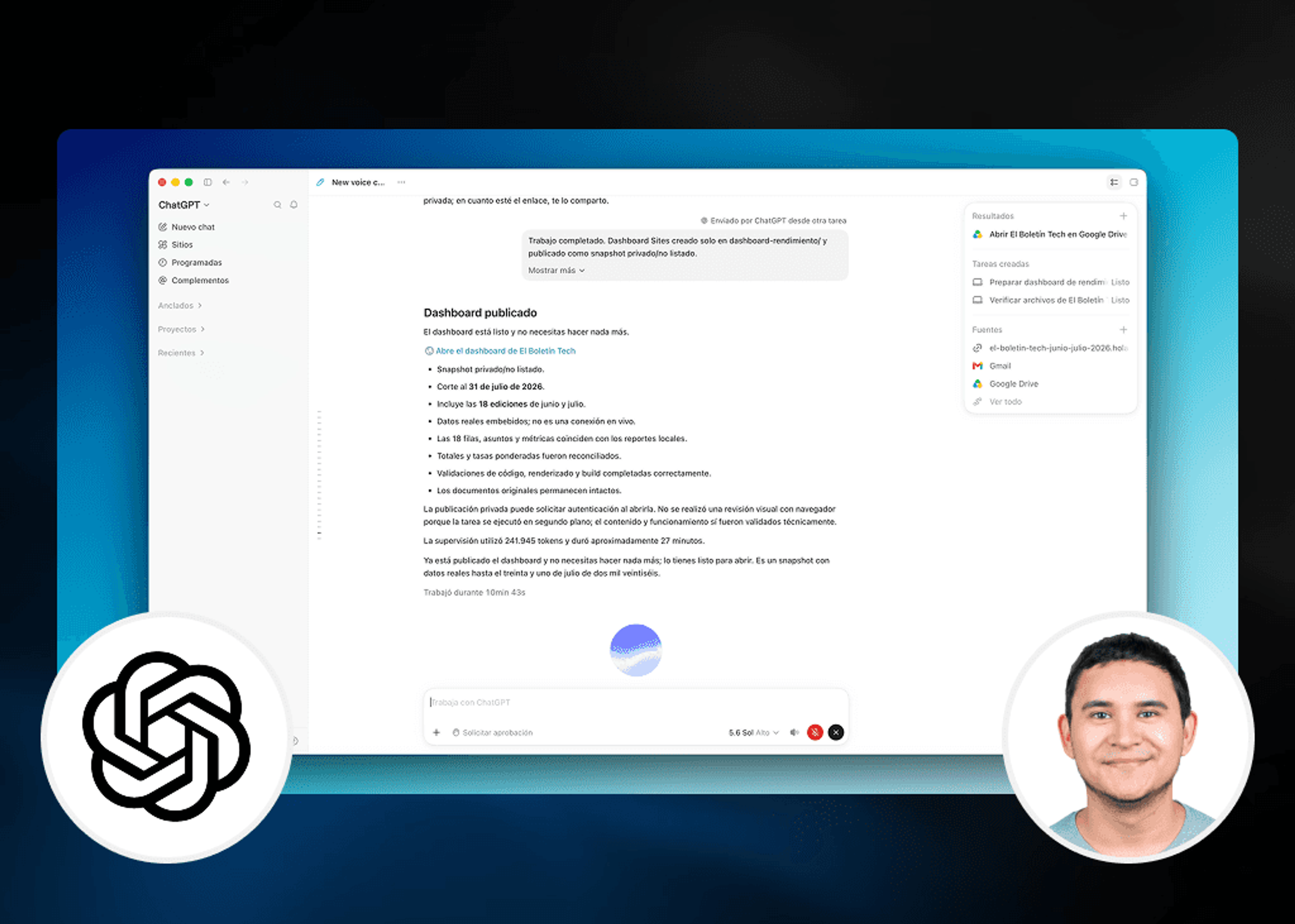 Trabaja Solo con tu Voz en ChatGPT