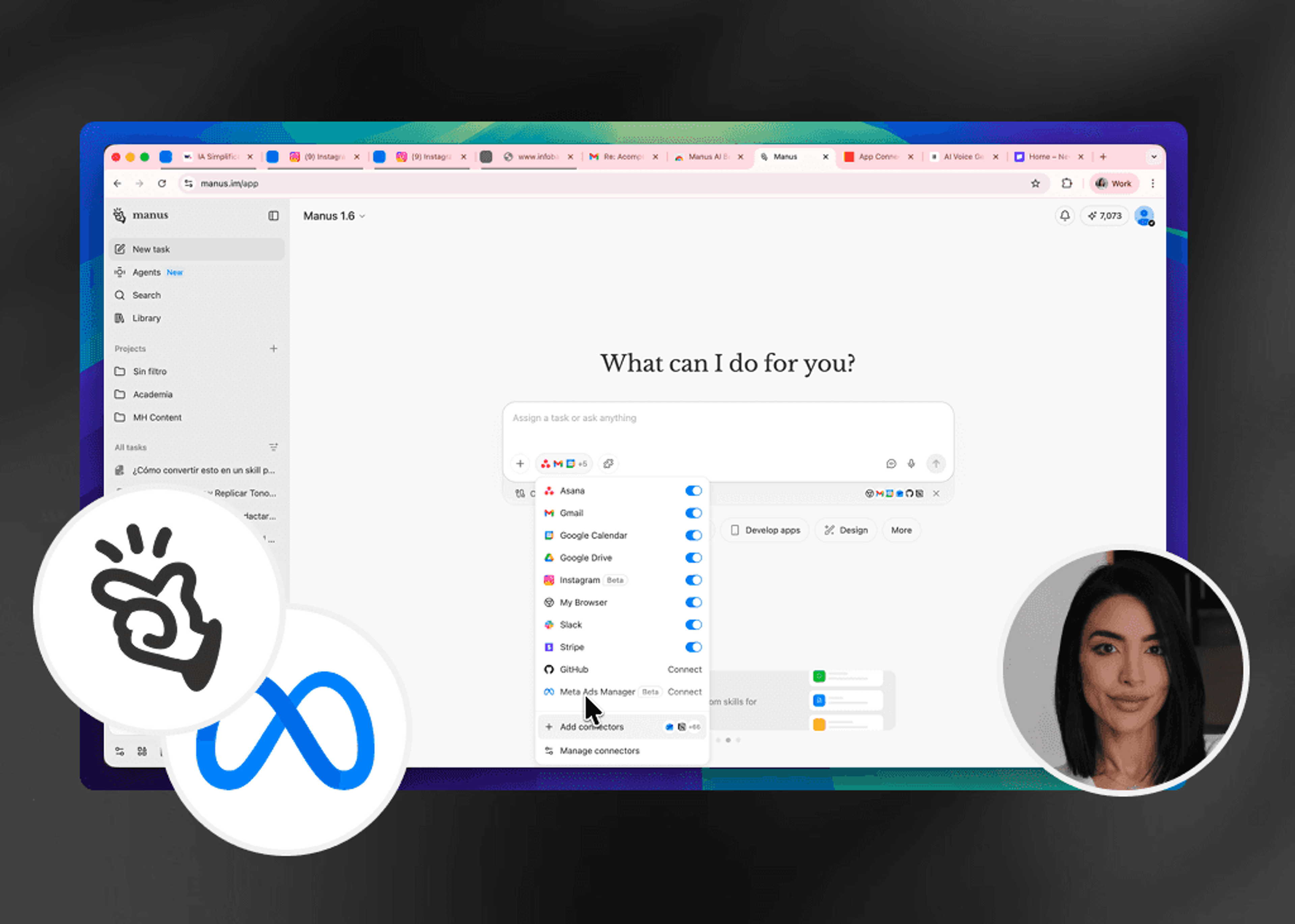 Analiza, Optimiza y Crea Creatividades para tus Meta Ads con Manus
