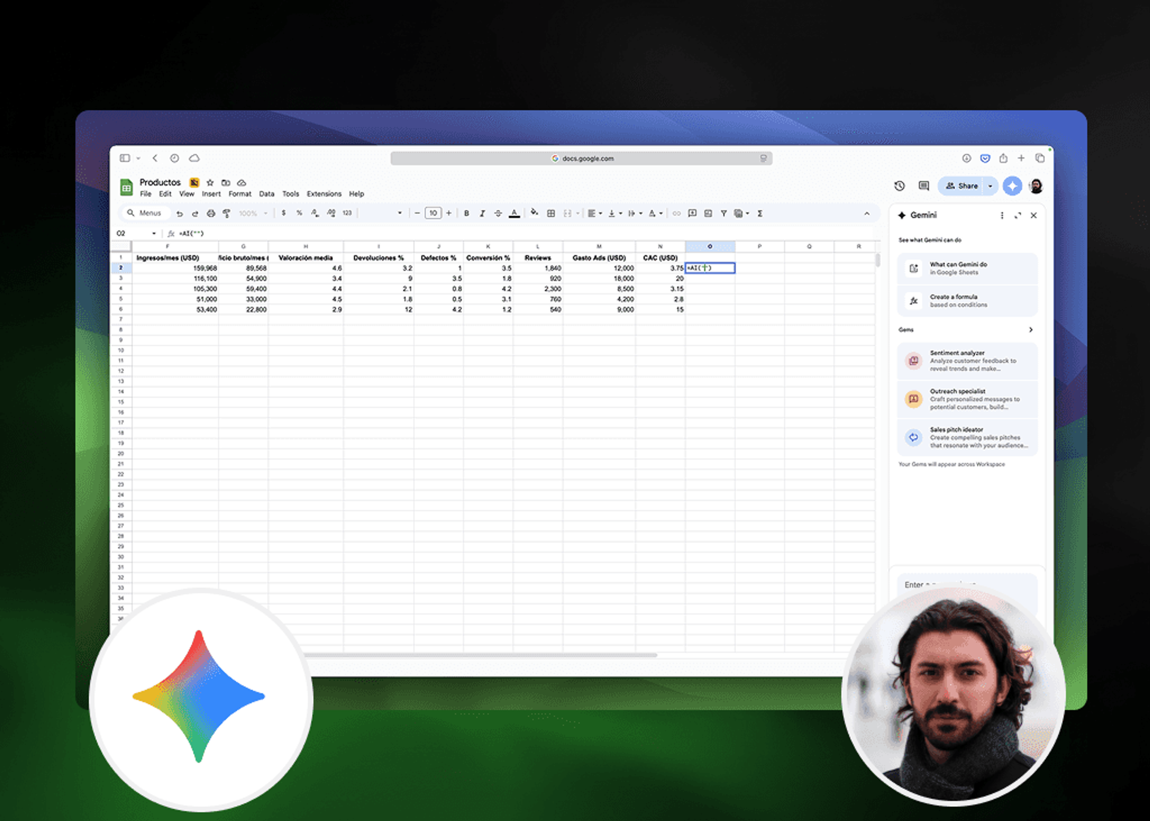 Potencia tus Hojas de Cálculo con Fórmulas de IA en Google Sheets