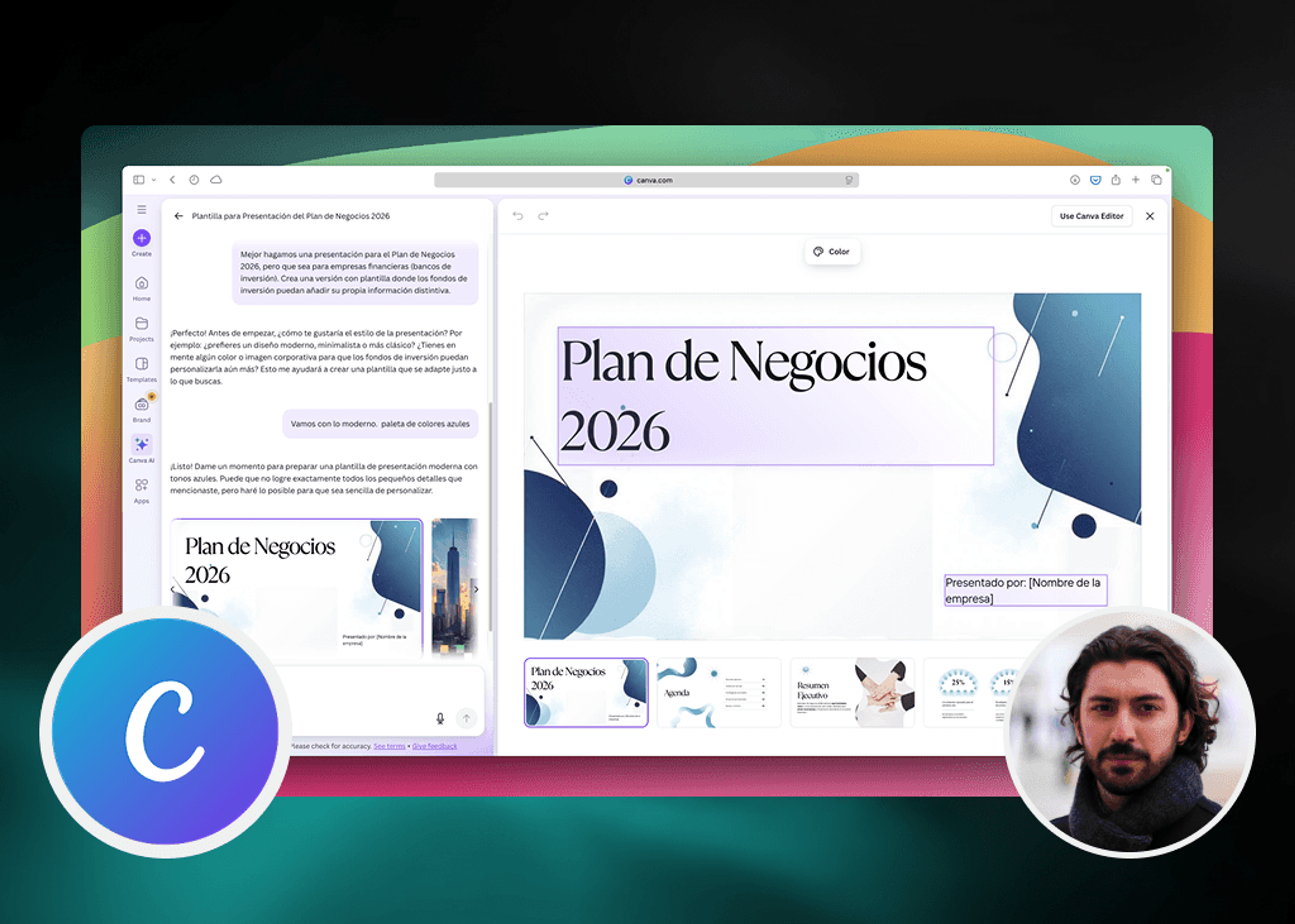 Diseña Plantillas de Presentaciones Atractivas con Canva AI