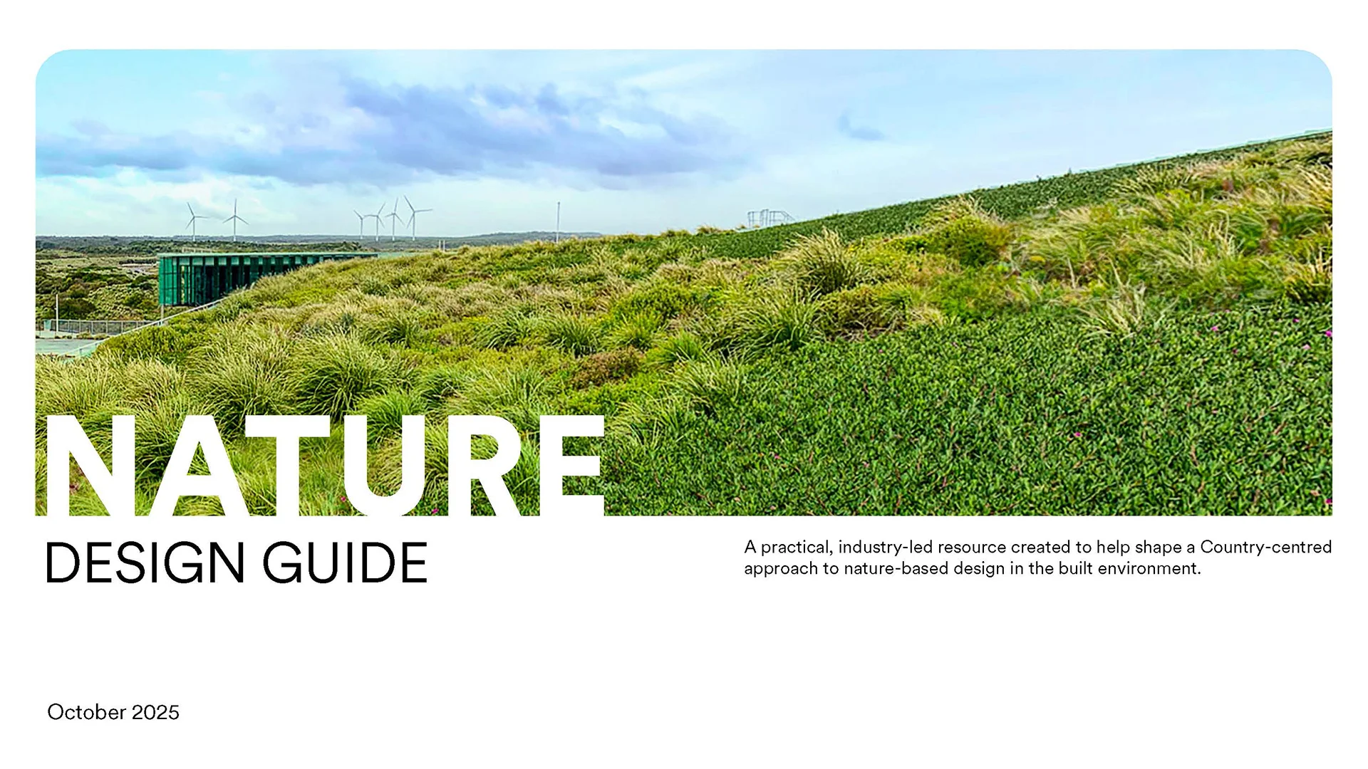 Front cover of the Nature Design Guide.