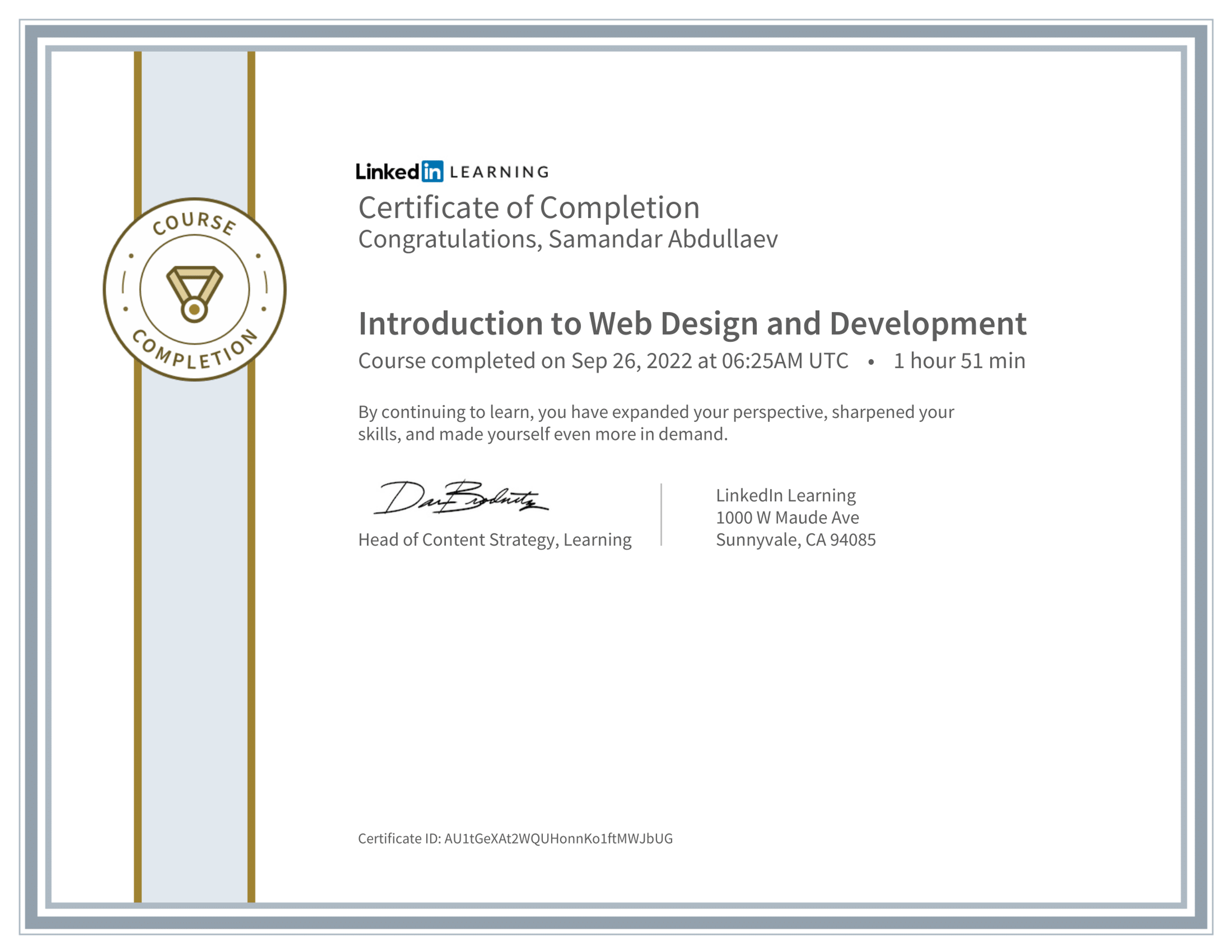 Introduction to Web Design and Development