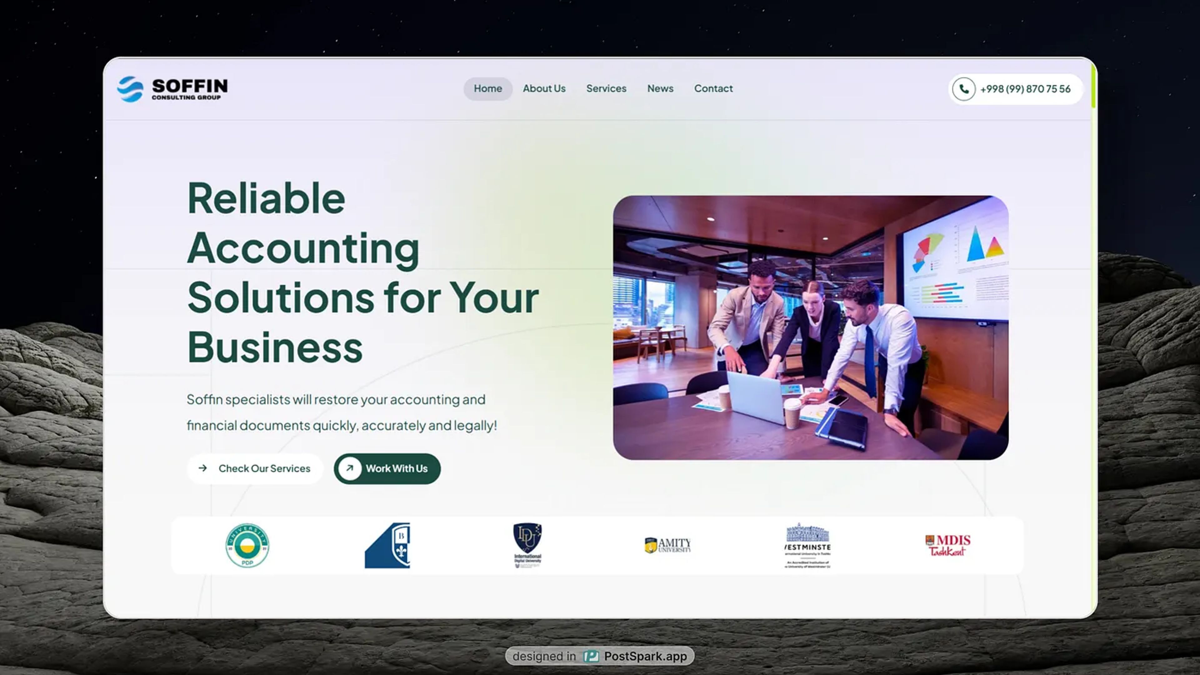 Soffin Accounting Firm Website