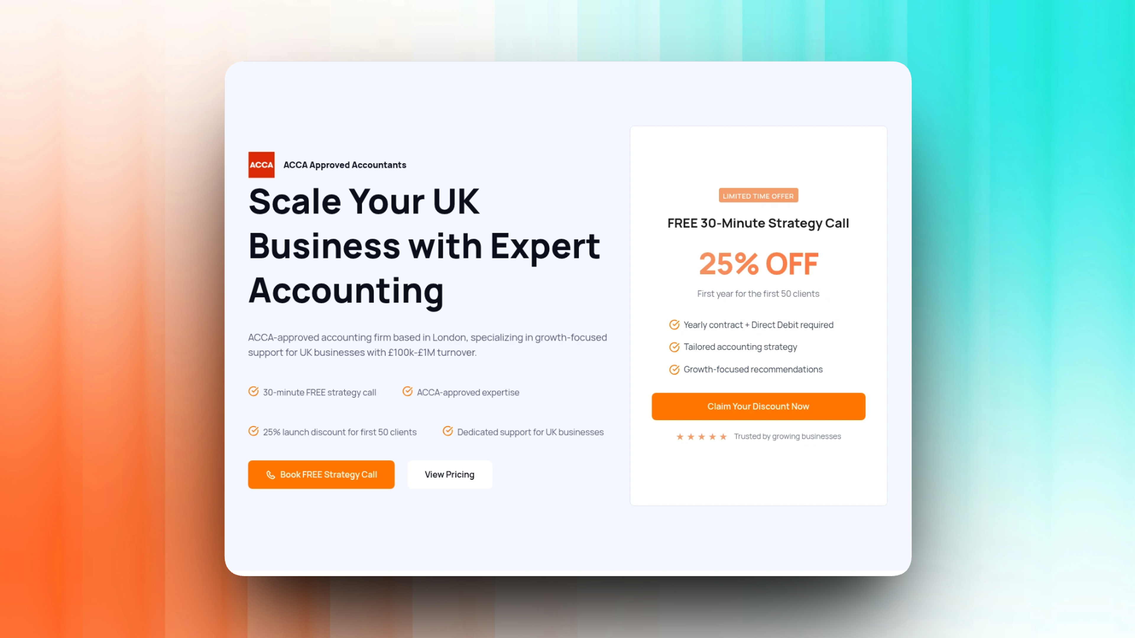 Kinaie Growth Landing Page