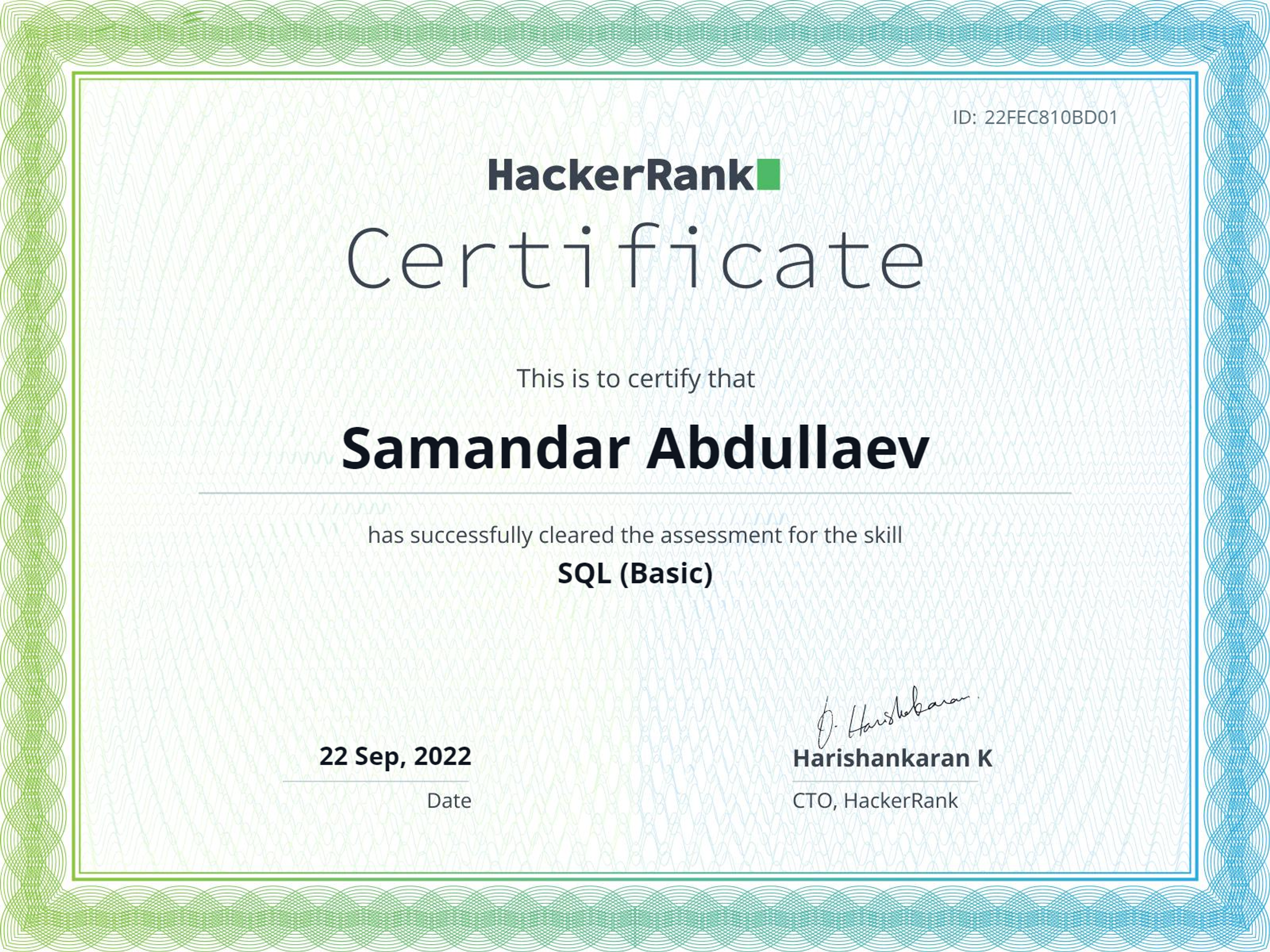 SQL (Basic)