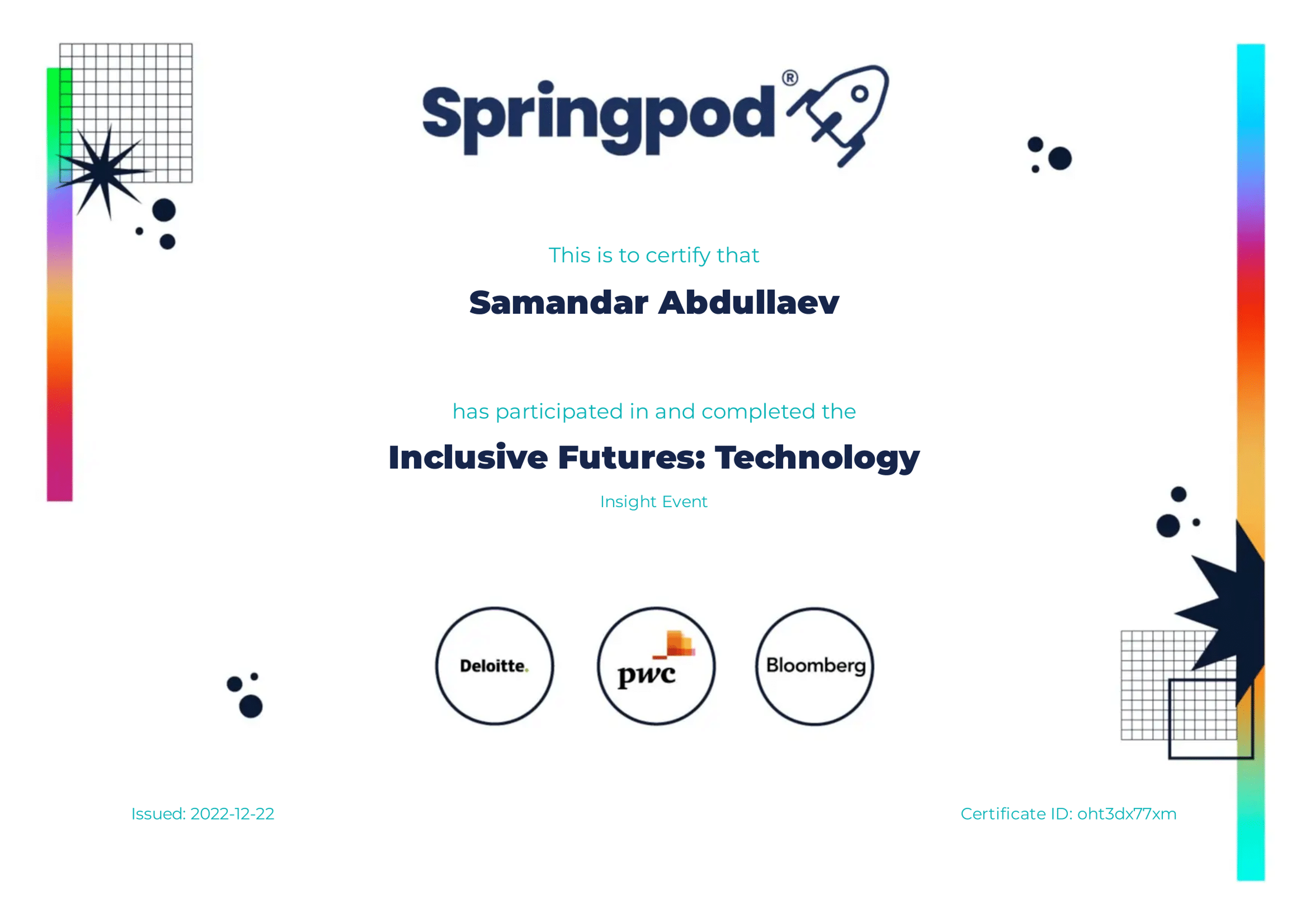 "Inclusive Futures: Technology" Insight Event