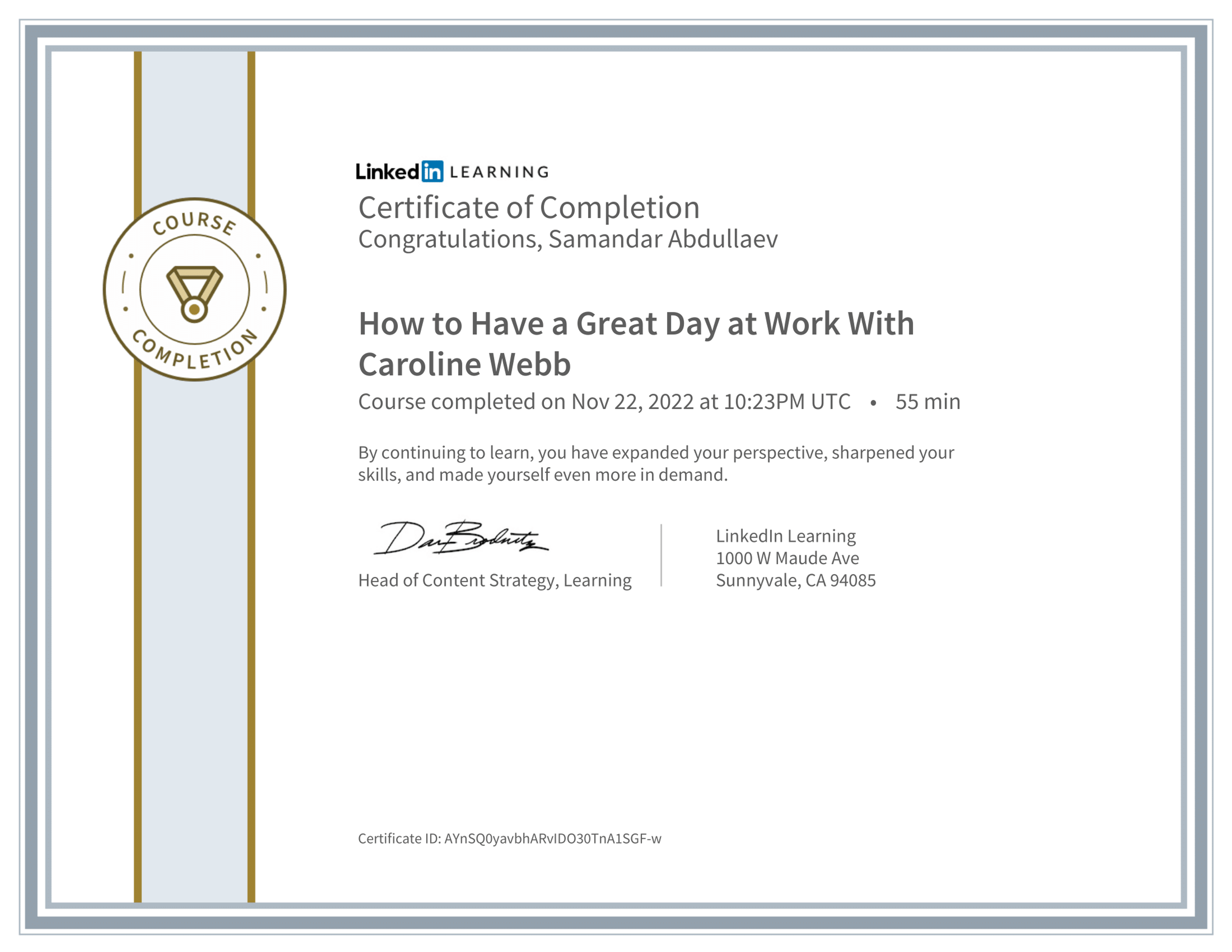 How to Have a Great Day at Work With Caroline Webb