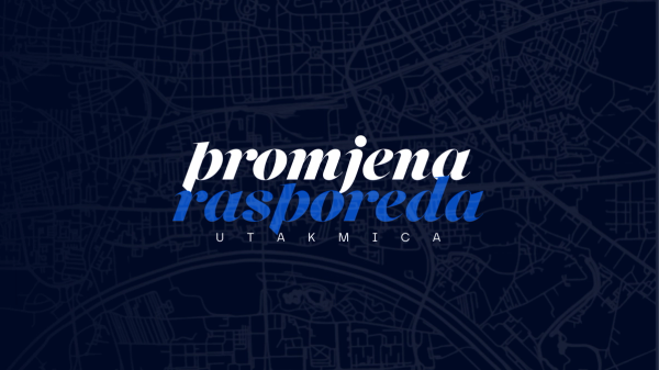 Promjena rasporeda utakmica: Dinamo - Zabok u subotu u KCDP, Dinamo - Zagreb u nedjelju na Maksimiru