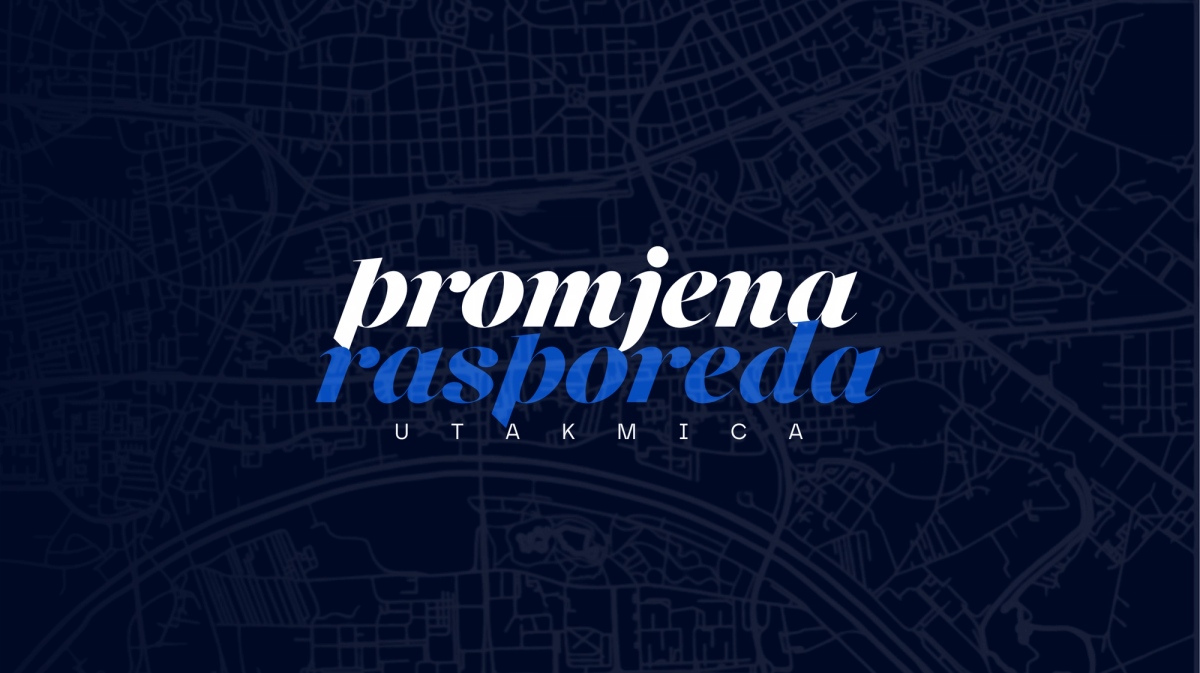 Promjena rasporeda utakmica: Dinamo - Zabok u subotu u KCDP, Dinamo - Zagreb u nedjelju na Maksimiru