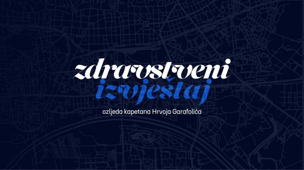 Zdravstveni izvještaj: ozljeda kapetana Hrvoja Garafolića
