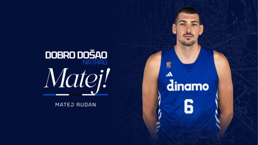 Matej Rudan vraća se u Košarkaški klub Dinamo Zagreb!