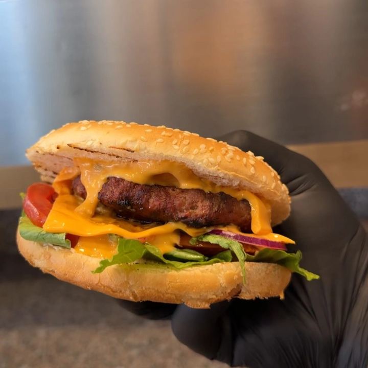 Il nostro hamburger appena preparato
