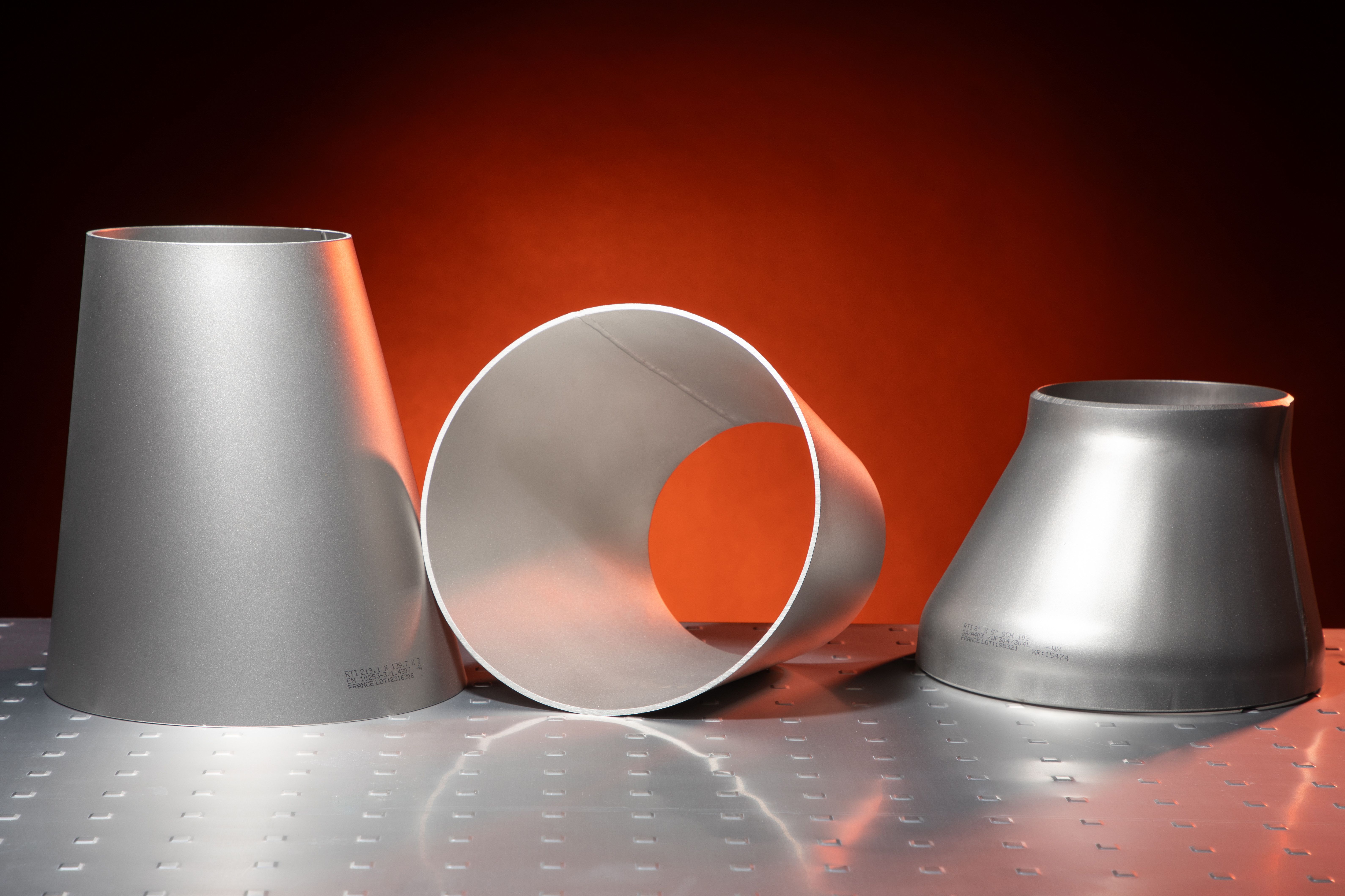 Gamme de réductions en inox