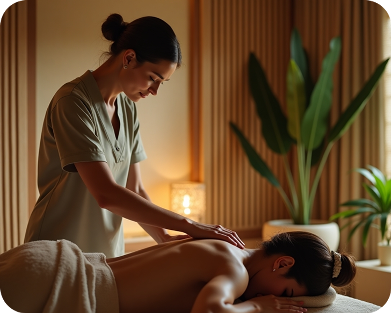 Private treatment room available for wellness practitioners