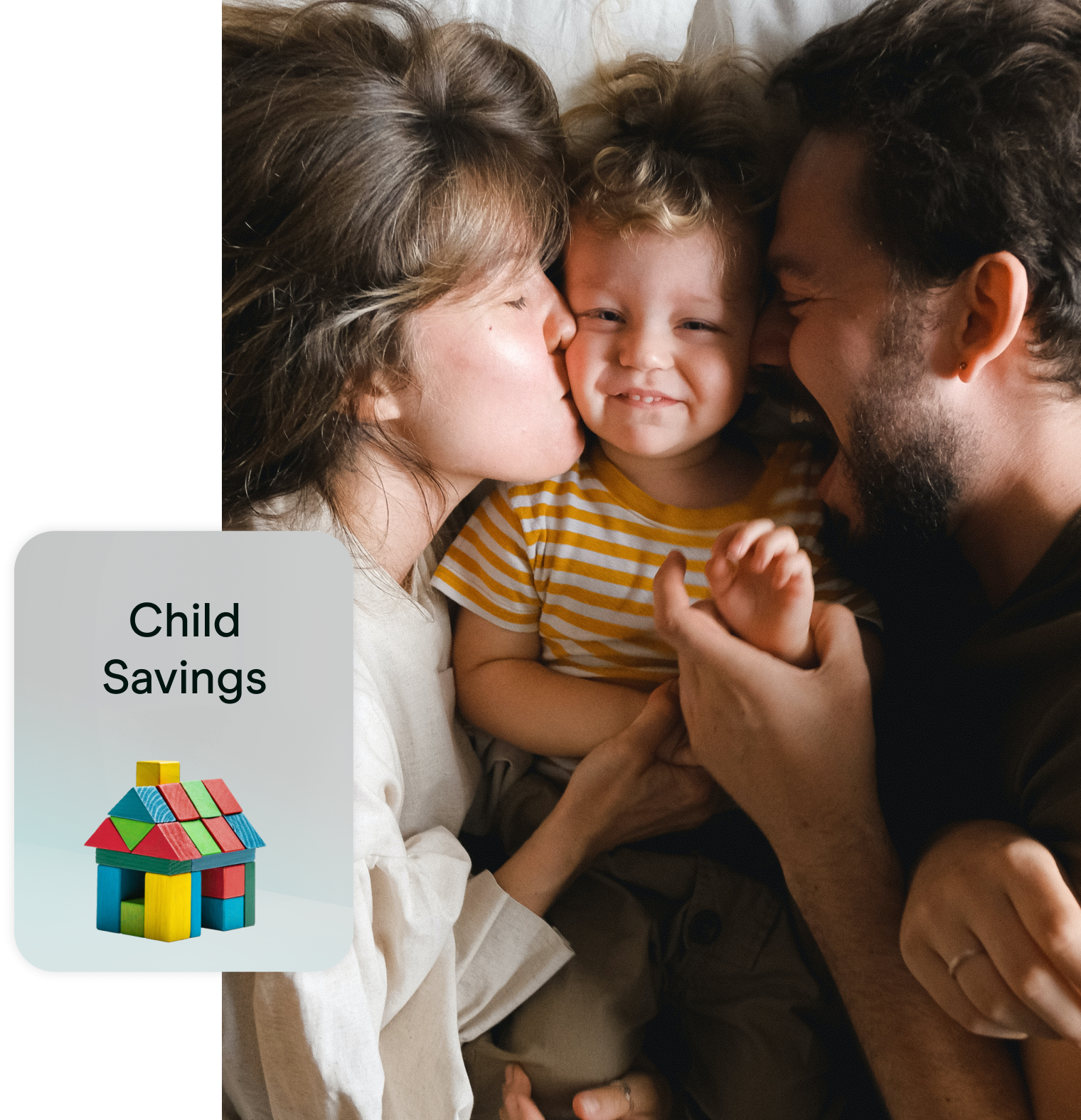 Child Savings plan family and product card