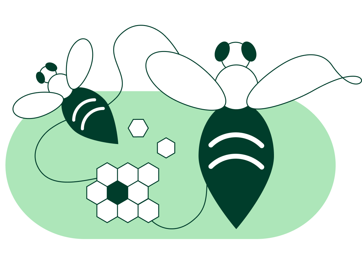 icon of a bee