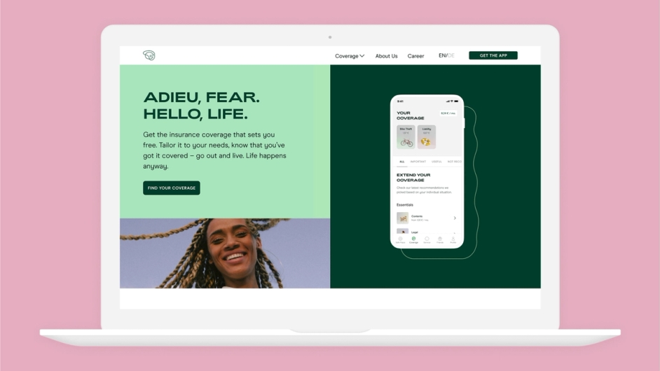 Getsafe Webseite