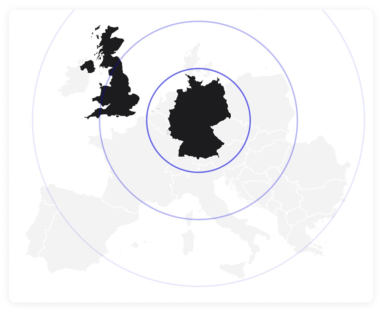 Map with Getsafe markets in 2019