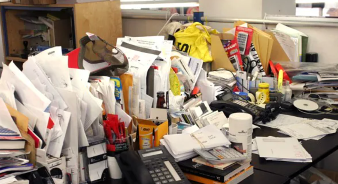 Desk of a local business owner