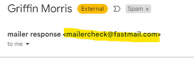 Suspicious cold emails