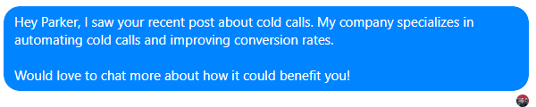 Message example