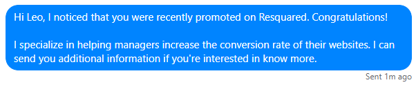 Message example