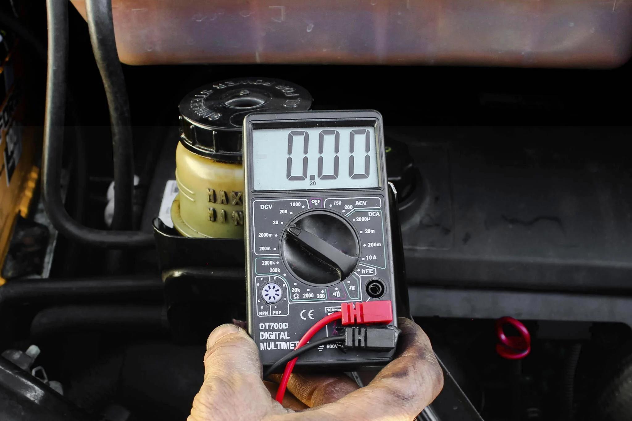 multimeter alternator testing