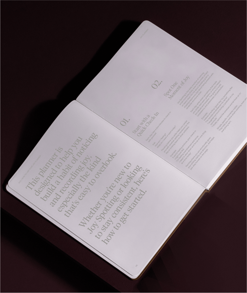 Before you begin, Alex offers a page of guidance — not rules, just a place to start.