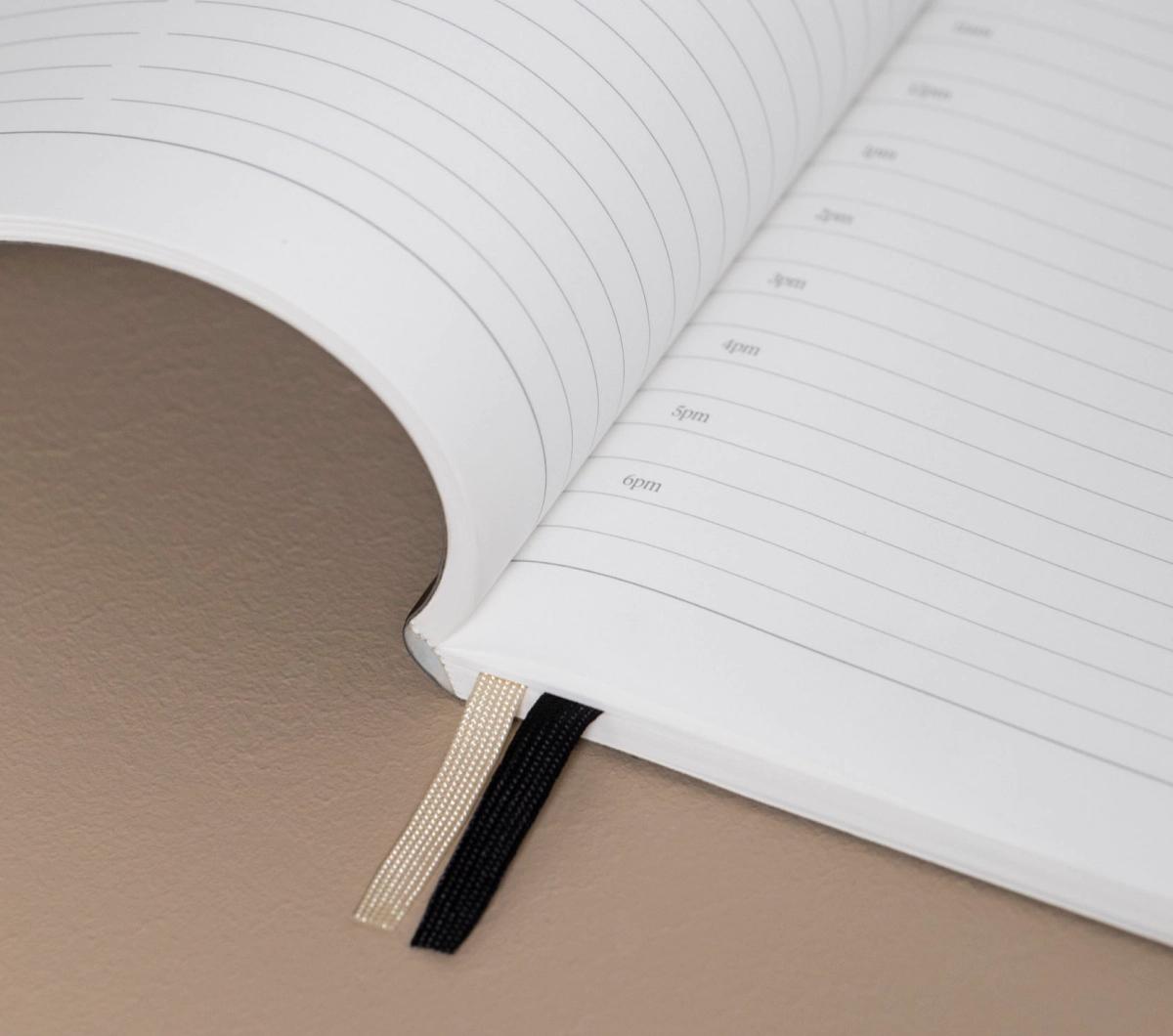 With 2 ribbons, you can easily hold your place whenever you need to pause and hold that thought.
