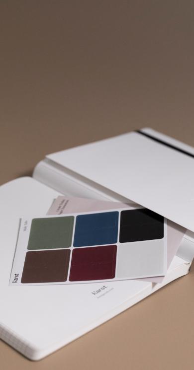 Includes a sheet of sticker tabs and archival labels so you can customise your notebooks for your needs.