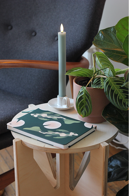 Thoughtfully detailed, with a ribbon divider to mark your place and a back pocket for notes, sketches, or keepsakes.