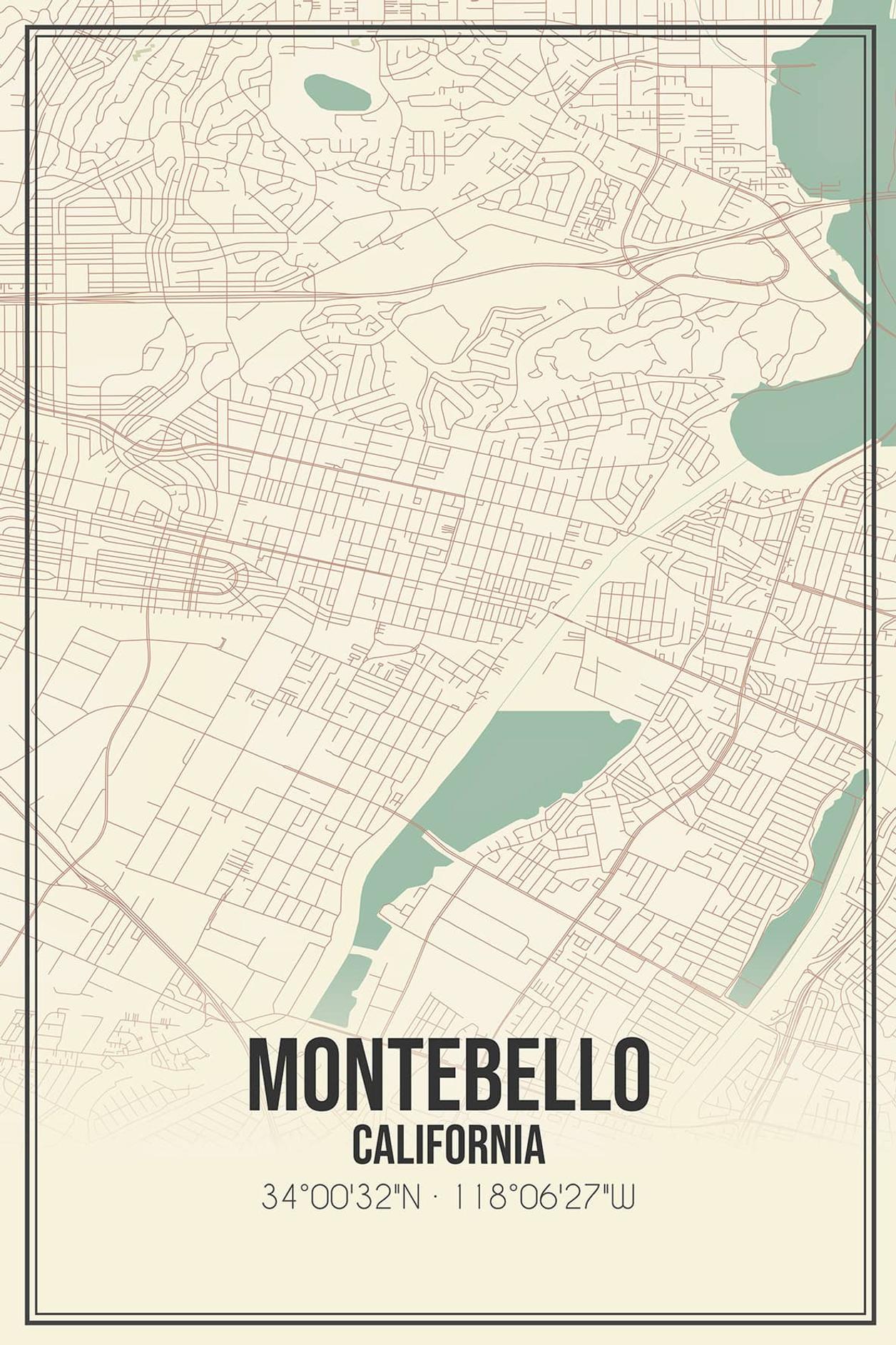 Montebello, CA map