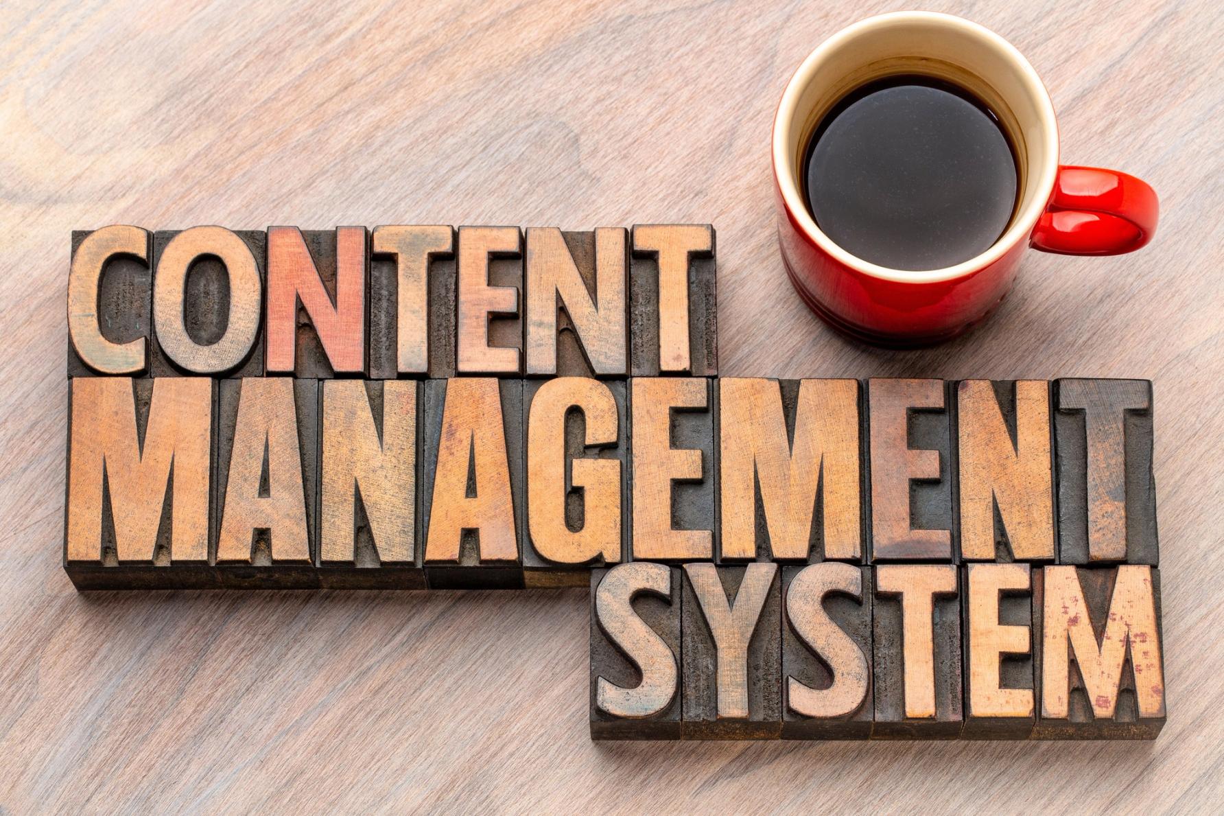 Content management systems help organize website content.