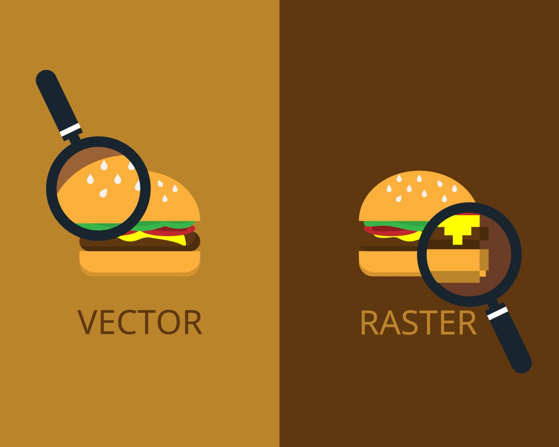 Vector vs. raster graphics