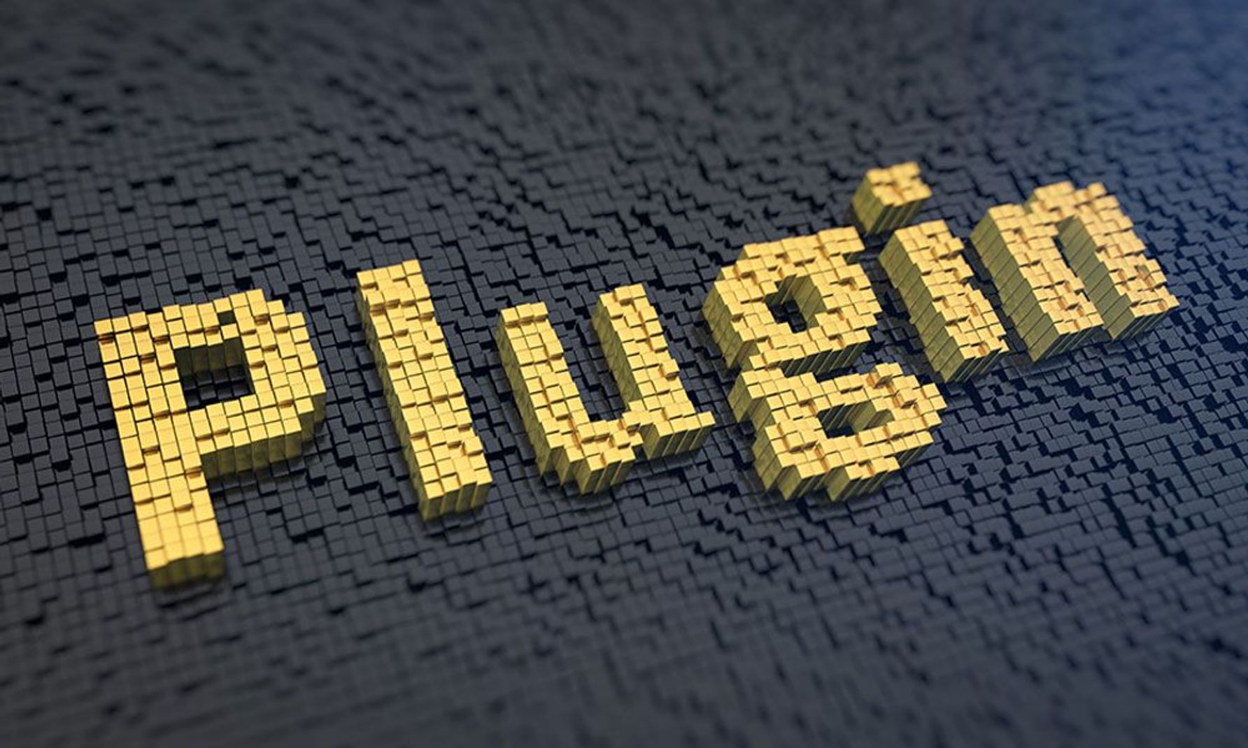 3d rendering of the word plugin