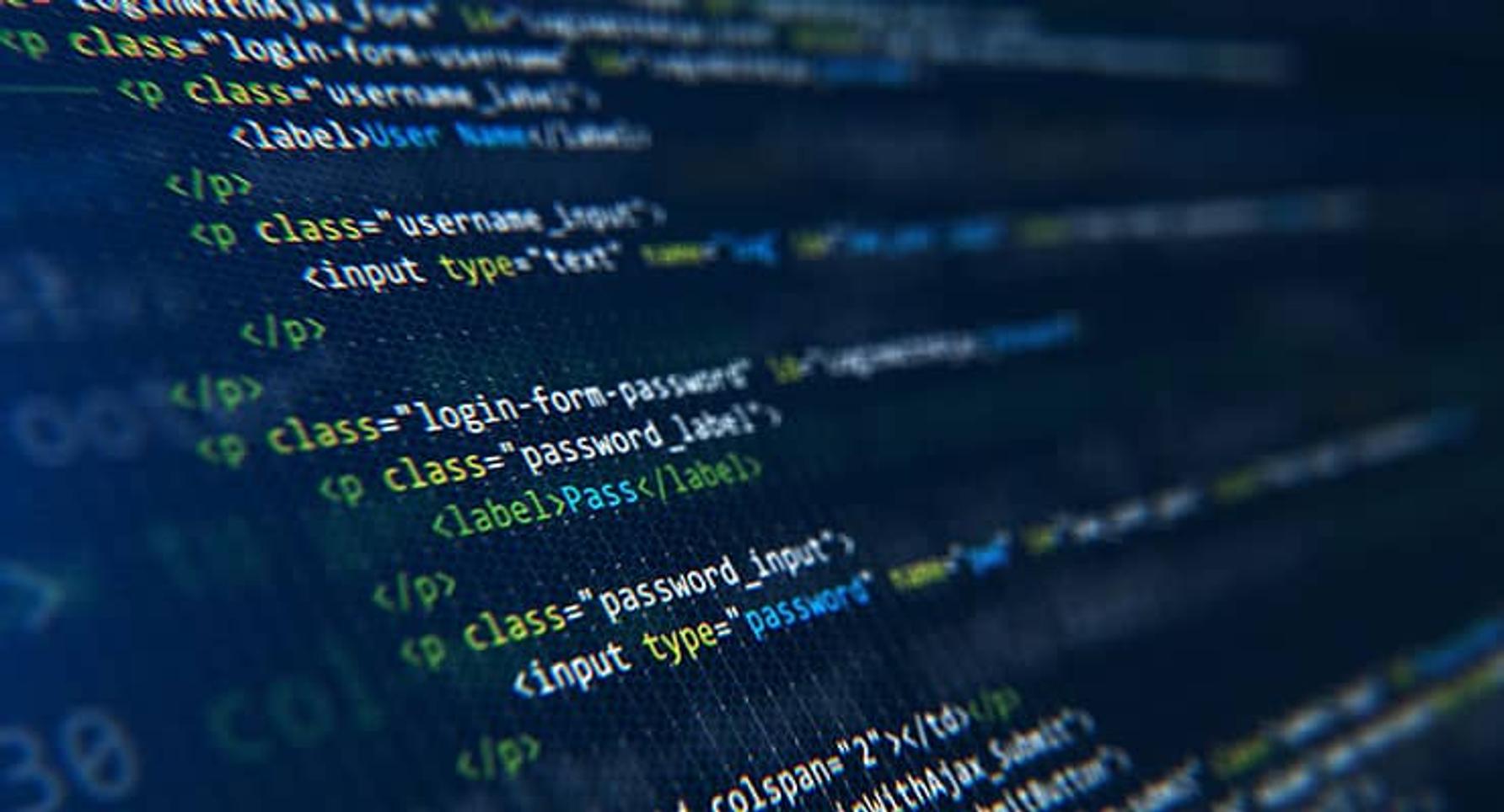 A screen container HTML code for a website