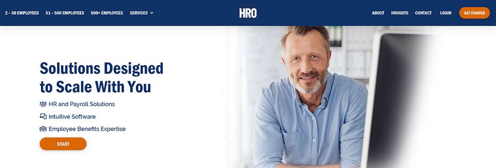 HRO Resources Human Resources Website Design