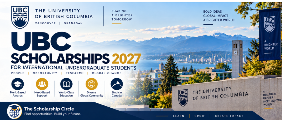 University of British Columbia Scholarships 2027 | International Students