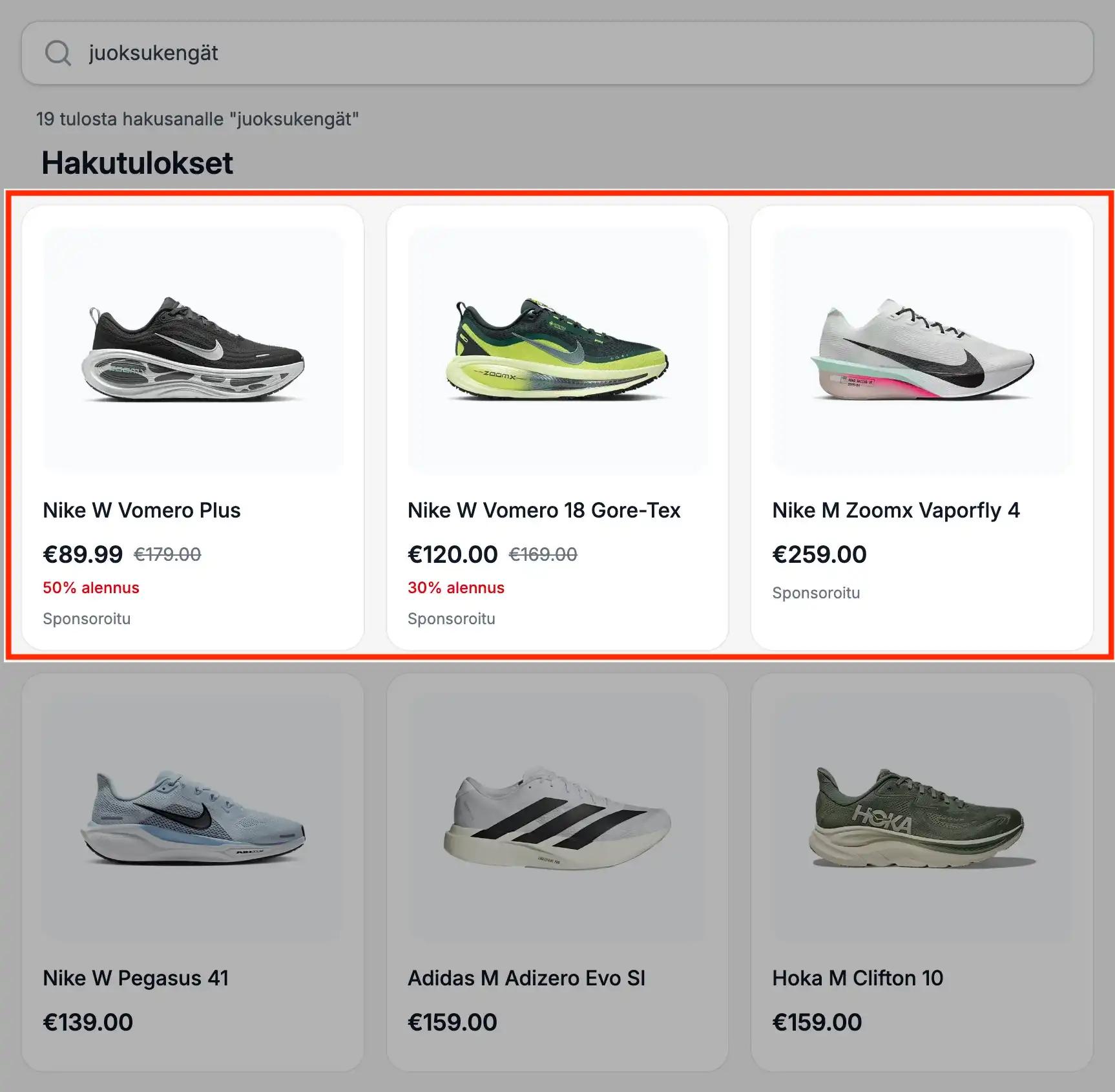 sponsored product example advertisement