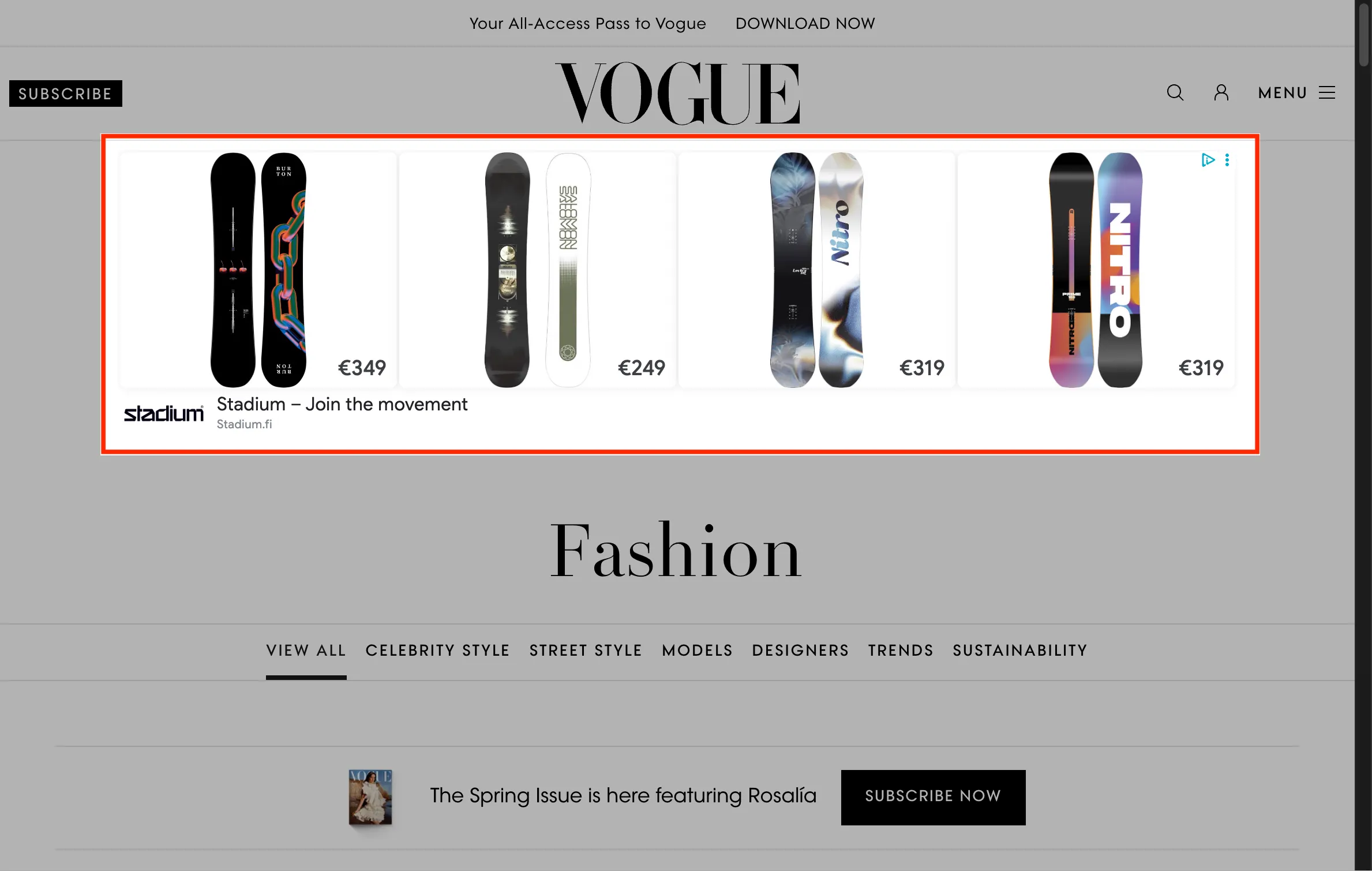 offsite retail advertising example